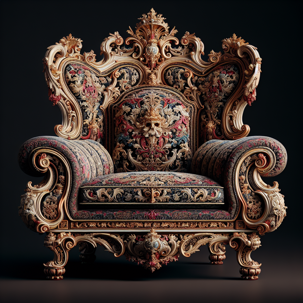 Fauteuil baroque royal