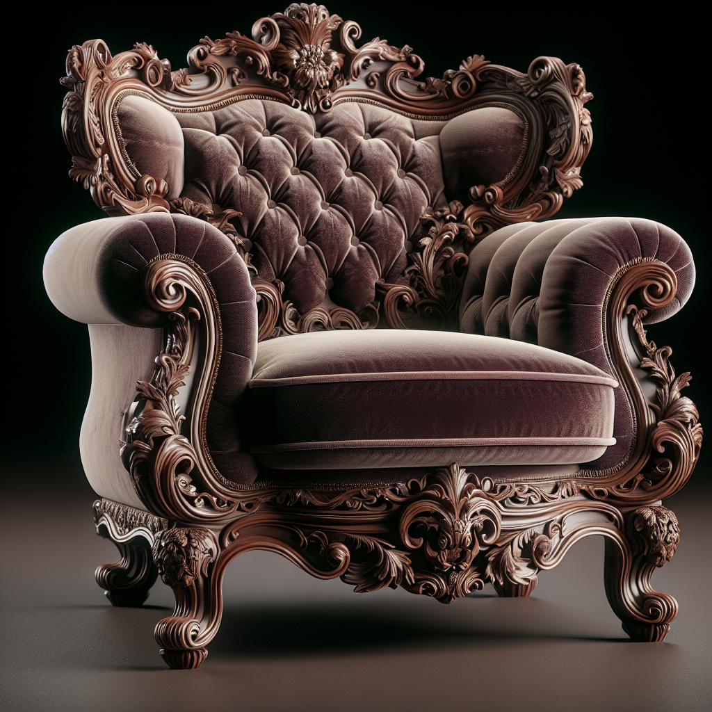 Fauteuil style baroque