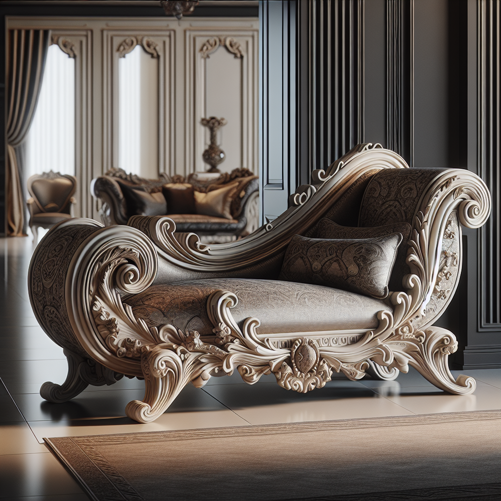 Chaise baroque moderne
