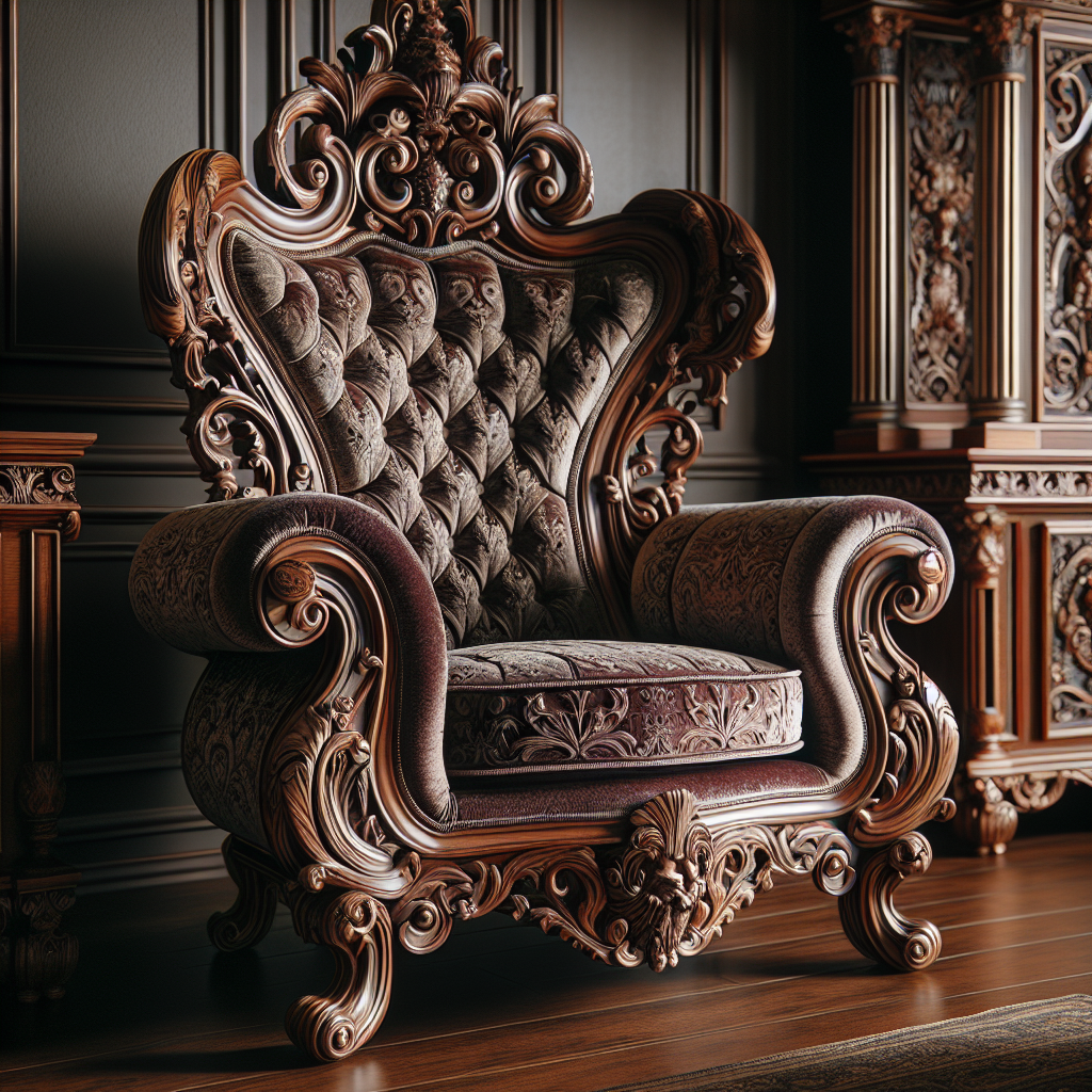 Fauteuil baroque chic