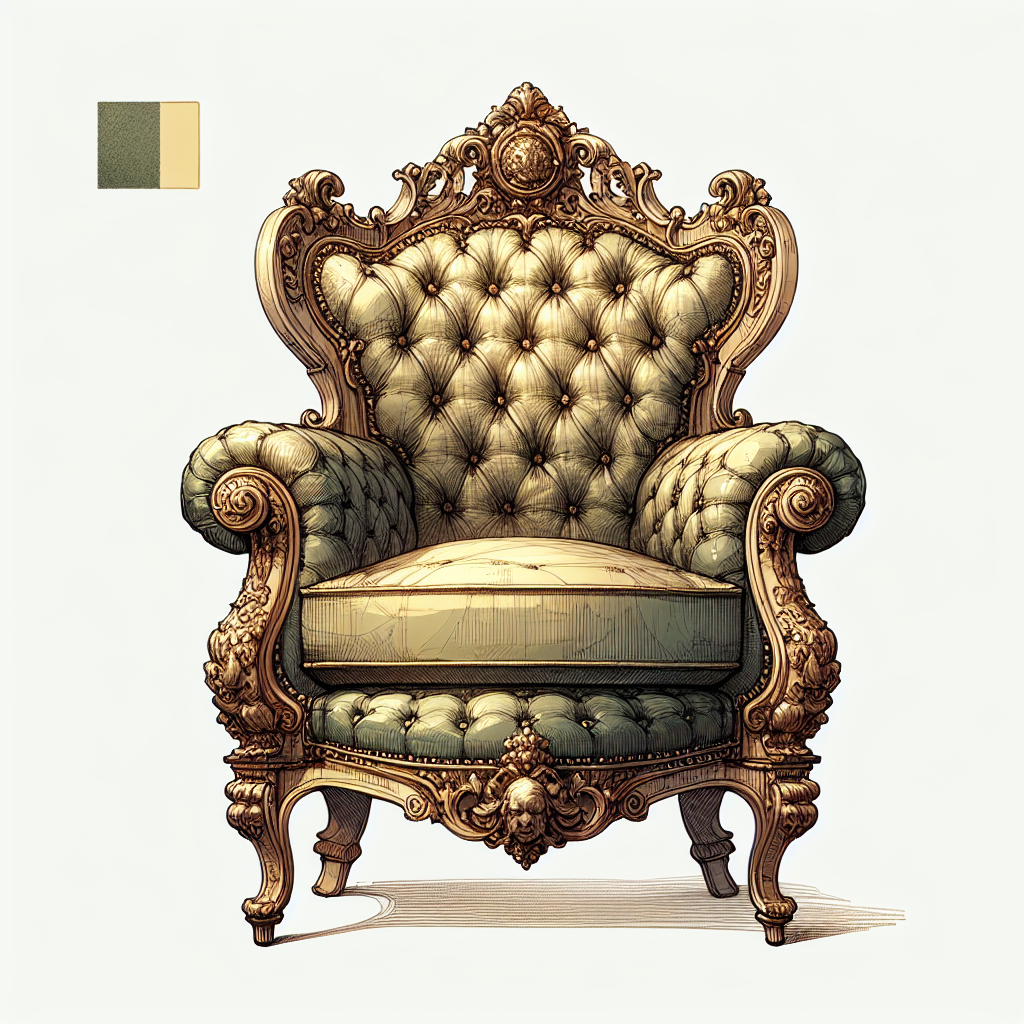 Fauteuil style baroque